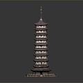 Chinese-style tower, pavilion, pavilion, high tower, ancient building 3d model