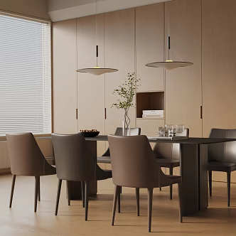 Modern dining table 3d model