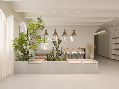 Qui Hall Homestay Lobby Rest Area 3d model
