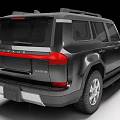 Black Off Road SUV Showcasing Bold Front Grille And Rugged All Terrain Tires