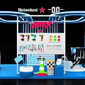 Heineken 00 Interactive Zone Exhibition Stand With Neon Lights Racing Flags Cones And Tools