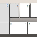 Various Styles of Refrigerators and Freezers Including Upright and Chest Designs in Silver and White