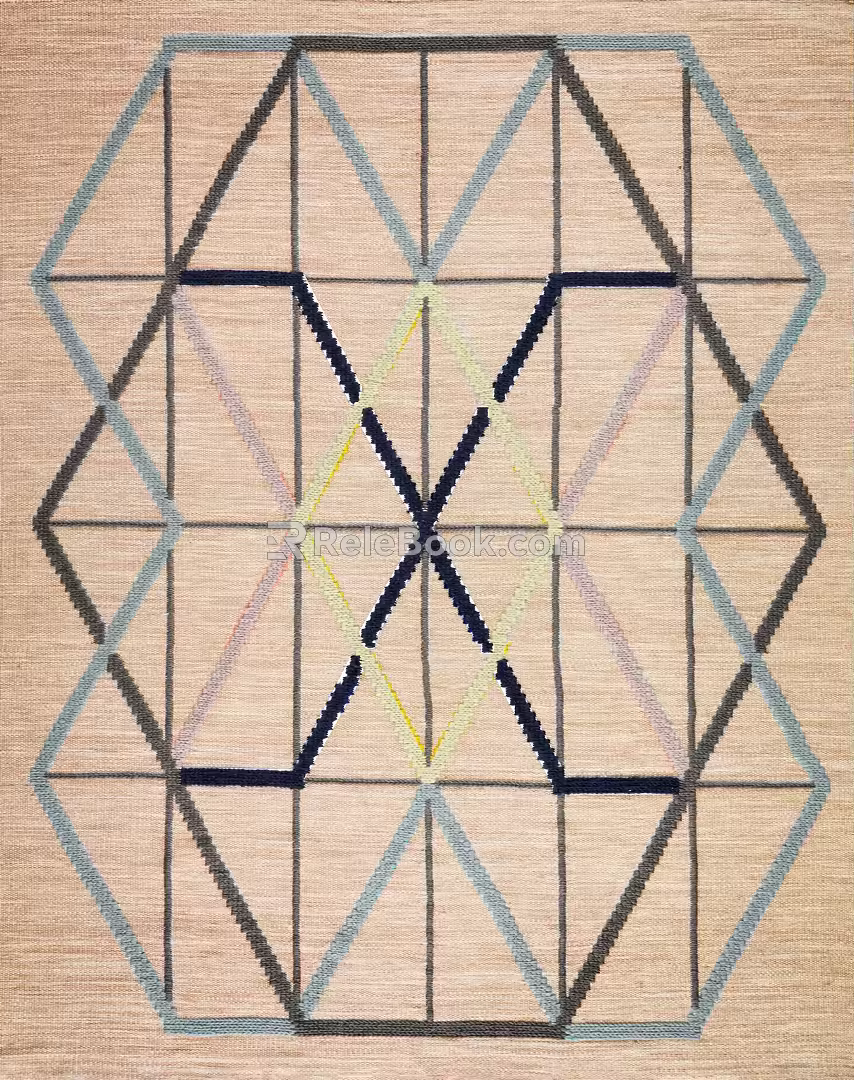 Modern Square Carpet 3d model
