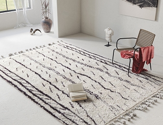 Modern Square Carpet 3d model