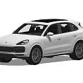 White Modern SUV With Sleek Exterior Design And Black Alloy Wheels