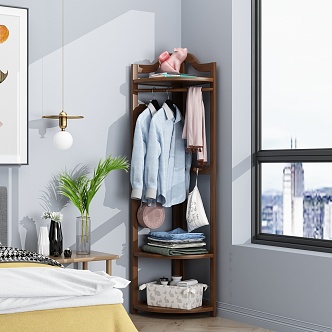 Modern coat rack 3d model