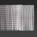 Light Filtering And Opaque Curtains In Gradient Colors 3d model