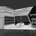 KOKO Exhibition Booth With Gear Design And Dumbbell Display Arrangement