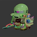 Modern Robot Machine Force Mechanical Force 3d model