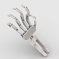 Mechanical Hand Constructed with Building Blocks Featuring Articulated Fingers and Joints