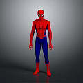 Spider Man Character In Classic Red And Blue Suit With Spider Logo