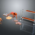 Furniture Making Materials Including Wooden Boards Bricks Sand And Scaffolding