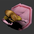 Princess Zelda Character Figure In Pink Dress With Blonde Hair And Decorative Details