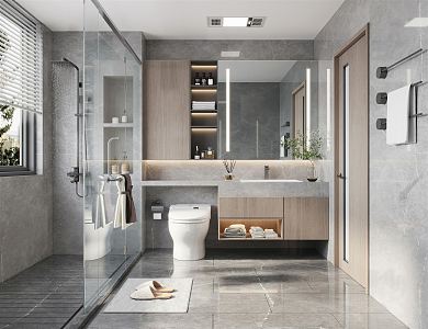 Modern Toilet Shower 3d model