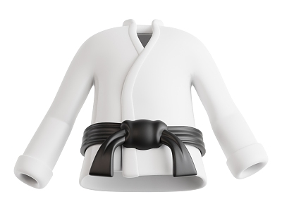 Judo clothing cartoon judo clothing 3d model