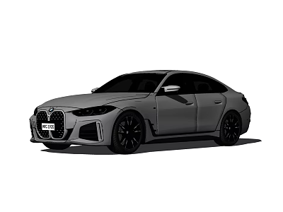 Modern Sedan Car With Sleek Exterior Design And Black Alloy Wheels 3d model