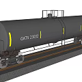 Heavy Duty Industrial Rail Tank Car with Ladder and Steel Wheel Assembly