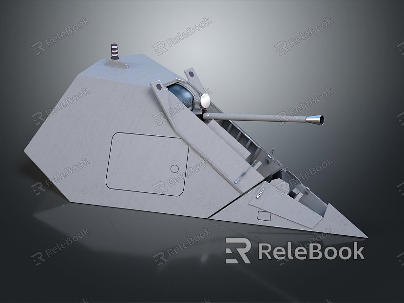 Modern Battery Laser Tower Turntable Sci-fi Tower Defense model