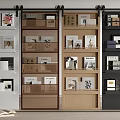 Barn Door Design Ideas With Storage Shelves Grid Panels And Multi Color Options For Home