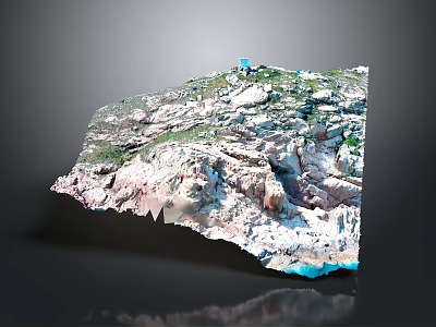 Designed Garden Landscape Featuring Rock Formations Green Vegetation Water Features And Rolling Hills 3d model