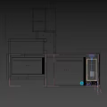 Stacked Washing Machines in Modern Laundry Space with White Cabinets Marble Countertop and Sink