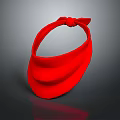 Stylish Red Hair Accessory Headband With Knot Design And Soft Fabric