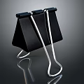 Black Foldable Household Item Stand Featuring Metal Frame And Minimalist Design