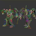 Mech Warrior Mech Soldier Machine Battlearm Mechanical Battlearm Machine Fighter Robot 3d model