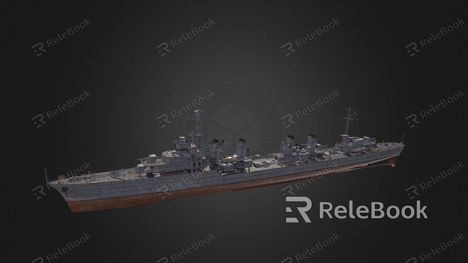 modern warship warship destroyer weapon ship model