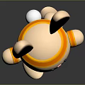 Modern toy rabbit cartoon rabbit 3d model
