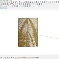 Modern Abstract Painting With Gold White Textured Leaf Design For Wall Decor