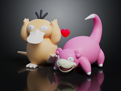 Modern Toy Pokemon Kodar Duck Cartoon Toy 3d model