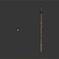 Industrial Equipment Metal Components Long Pole With Circular Ring And Short Rod For Industrial Operations
