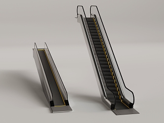 Modern Escalator Elevator Escalator Lift 3d model