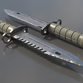 Dagger Sabre Tool Knife Field Dagger Military Dagger Knife Low Face Number Low Model Simple Model Game Next Era Movie and TV Level Super Realism 3d model