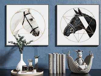 Modern Jewelry Ornaments Horse Decorative Painting 3d model