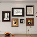 Photo Wall Decor With Multiple Framed Artworks And Various Style Photos In Living Room