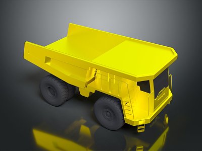 Modern toy car mini truck bucket 3d model