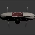 White And Red Spacecraft Featuring Wing Structure For Space Exploration Missions 3d model