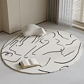 Round carpet 3d model