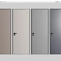 Modern Hinged Door Designs in Various Neutral Colors for Home Interiors