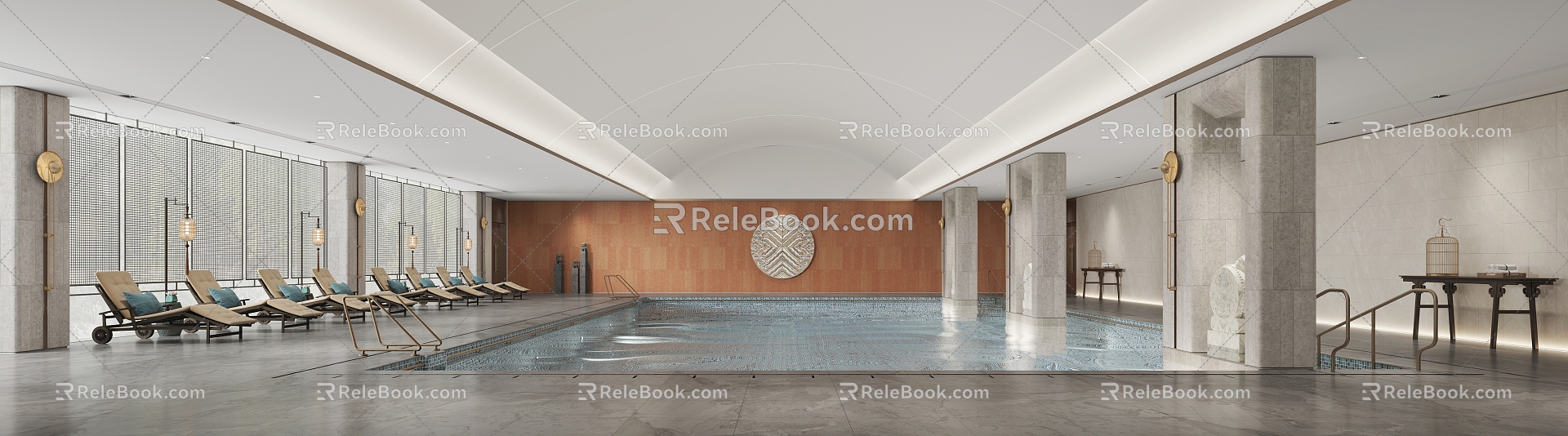 Modern Swimming Pool 3d model