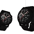 Stylish Black Smart Watches With Digital Dials And Functional Displays For Daily Use