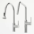 Black Modern Kitchen Faucets With Sleek Curved Spout And Single Handle Design