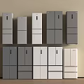 Stylish Refrigerators And Freezers Collection In Gray White Color Options For Modern Homes