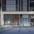 Residential Complex Architectural Design Featuring High Rise And Low Rise Buildings Layout