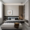 Modern reception area 3d model