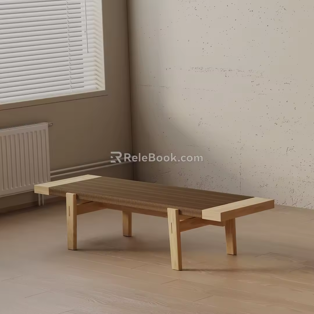 Modern shoe changing stool 3d model