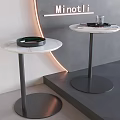 Round table, side table, tea table, corner table 3d model
