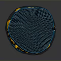 Blue Mesh Storage Bag Filled With Yellow Rubber Duck Toys